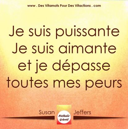 Affirmations Positives - Carte "Je suis aimante"